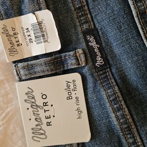 Wrangler Retro High Rise Flare Jeans - Blue